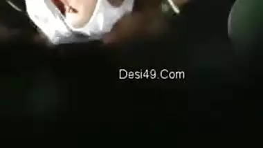 There is a hole in the roof and perv uses it to film Desi neighbor girl