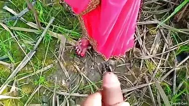 Today Exclusive- Horny Desi Wife Handjob And Hard Fucked By Hubby Outdoor