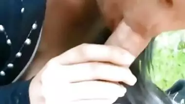 Girl outdoor fun with BF show her nice boobs n sucking dick clear audio @ Leopard69Puma