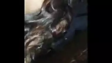 Desi aunty riding with Hindi audio
