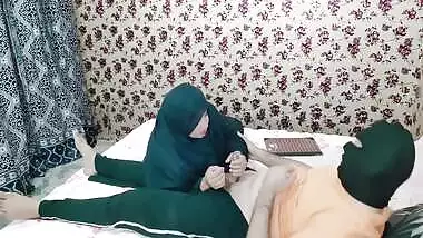 Big Naturals - Muslim Hijab Girl Caught My Dick Jerking Off