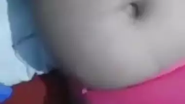 Watching porn makes the man horny and he begins to touch Desi wife