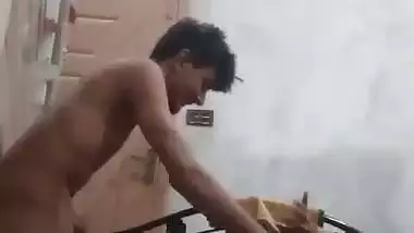 Skinny guy records his hardcore desi porn with his stepmom