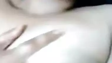 Cute girl making video
