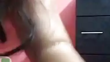 Bhabhi opens blouse and sits naked for fingering