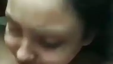 Big boob Kolkata slut gives an Indian blowjob and drinks cum