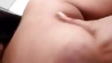 Man impatiently waits for a video call to see Indian wife's tits