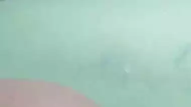 Big ass aunty slapping booty during live call