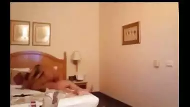 Hard dick drills hot Desi MILF in the hotel room rented for XXX footage