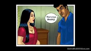 Porn comics of Savita Bhabhi Desi whore who tempts men into XXX act