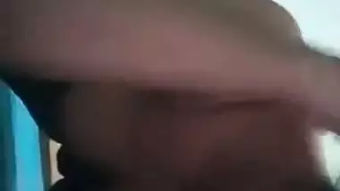 Hot MMS video of amateur Desi couple that has a XXX quickie close-up