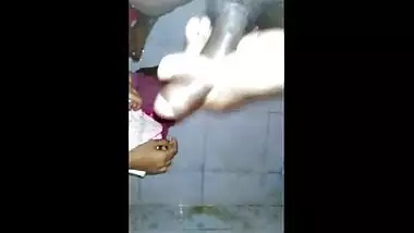Handjob by swetha after fucking in toilet