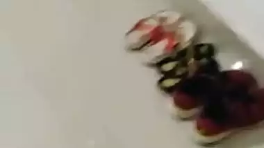 Guy takes camera to follow pretty Desi wife and film porn video
