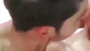 BF kisses Indian nude girl and presses her boobs