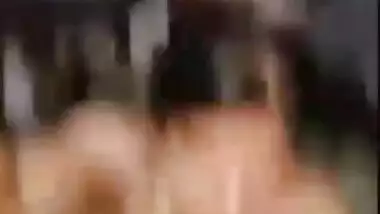 Desi striptease show of XXX young gal revealing her super-hairy cunt