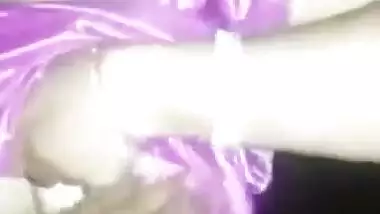 North Indian Delhi house wife boob press and kiss