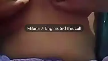 Famous mallu girlfriend boobs show on video call