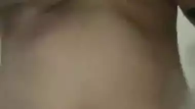 Sexy Indian Punjabi girl stripping nude on selfie cam
