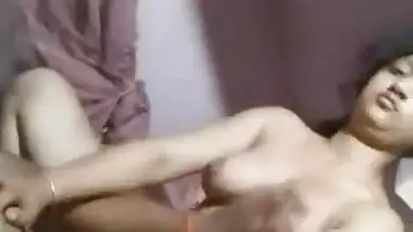 Sexy booby girl riding dick of BF