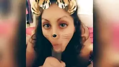 Super cute college slut caught with wet pussy cums and swallows on snapchat