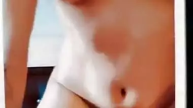 Extremely Sexy Girl Removing Bra Fingering her Pussy & Riding on Dick Moaning Part 3