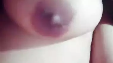 Desi Muslim unsatisfied wife showing big and long boobs