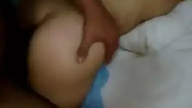 My doggy sex on bed in night