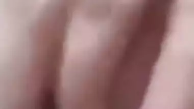 Cute expression during topless boobs show by Indian girl