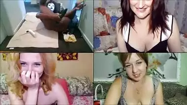 Whipped cream, big cucumber and 3 models laughing