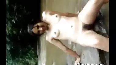 Hot Indian desi girl Nirupam expoising herself nude in river for her lover guy