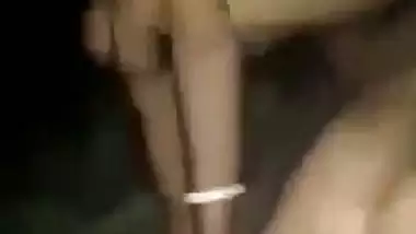 Village XXX whore has pussy fucked by Desi neighbour in the fresh air