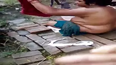 Indian aunty bath
