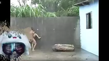 Fuck In The Rain In Public Hardcore Indian Cunnilingus Part 1