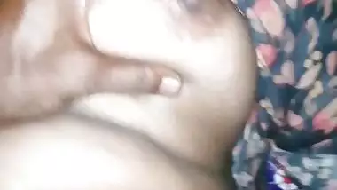 Horny mature MILF pussy fucking with boob pressing