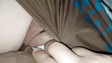 Cute step sister caught red-handed while watching porn on her stepbrother's mobile | closeup shaved pussy fucking