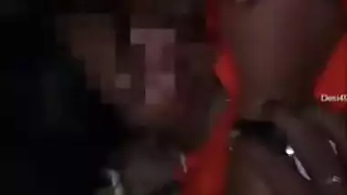 Desi girl is taken aback by brazen man who touches her soft boobies