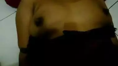 Desi wife black lingerie