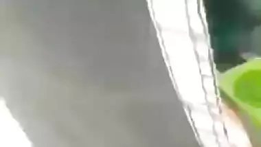 Bangladeshi girl fucked doggy style inside an auto