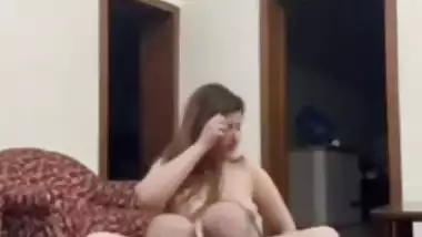 Married wife doggy sex on the floor with husband